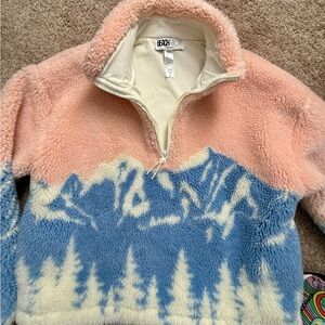 Beach Riot Pink/Blue Leona Sherpa